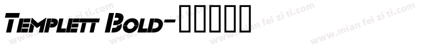 Templett Bold字体转换